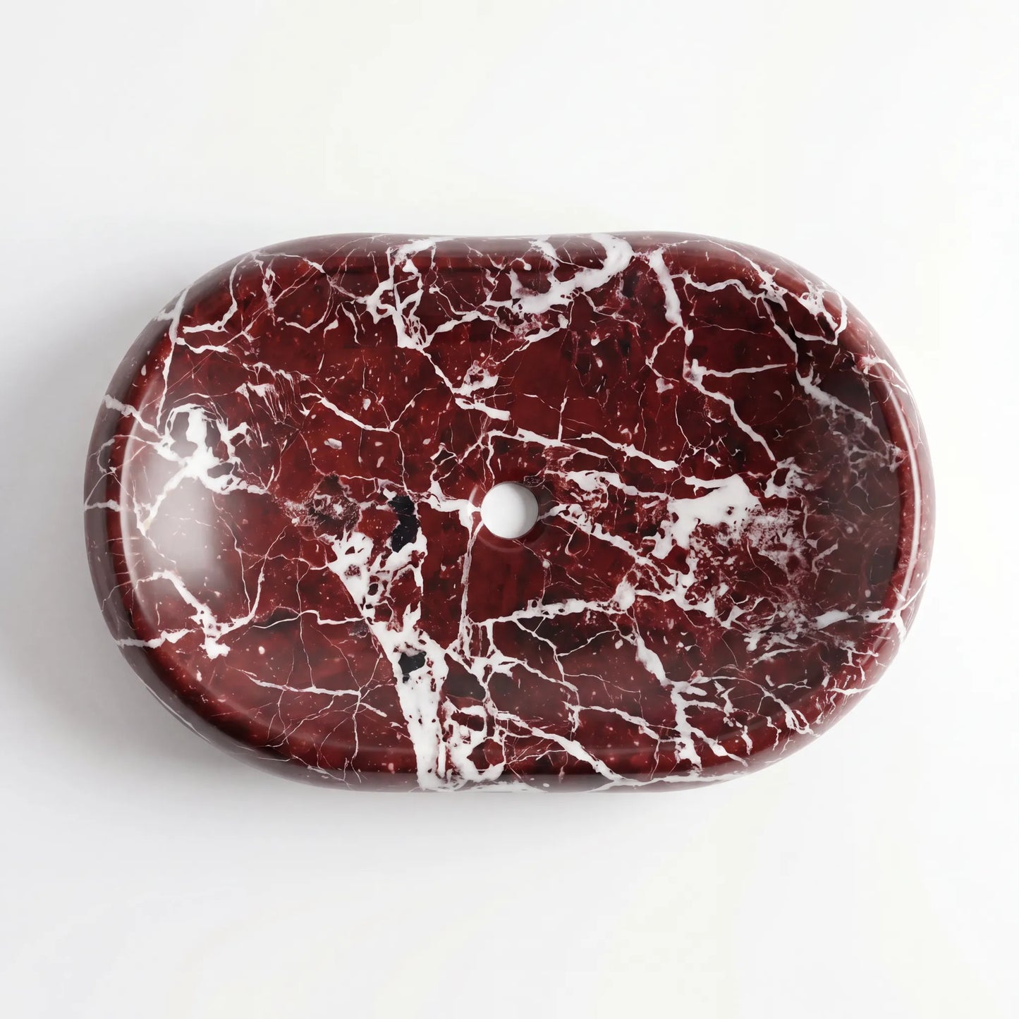RMD-098  Round Rosso Levanto Vessel Sink Basin