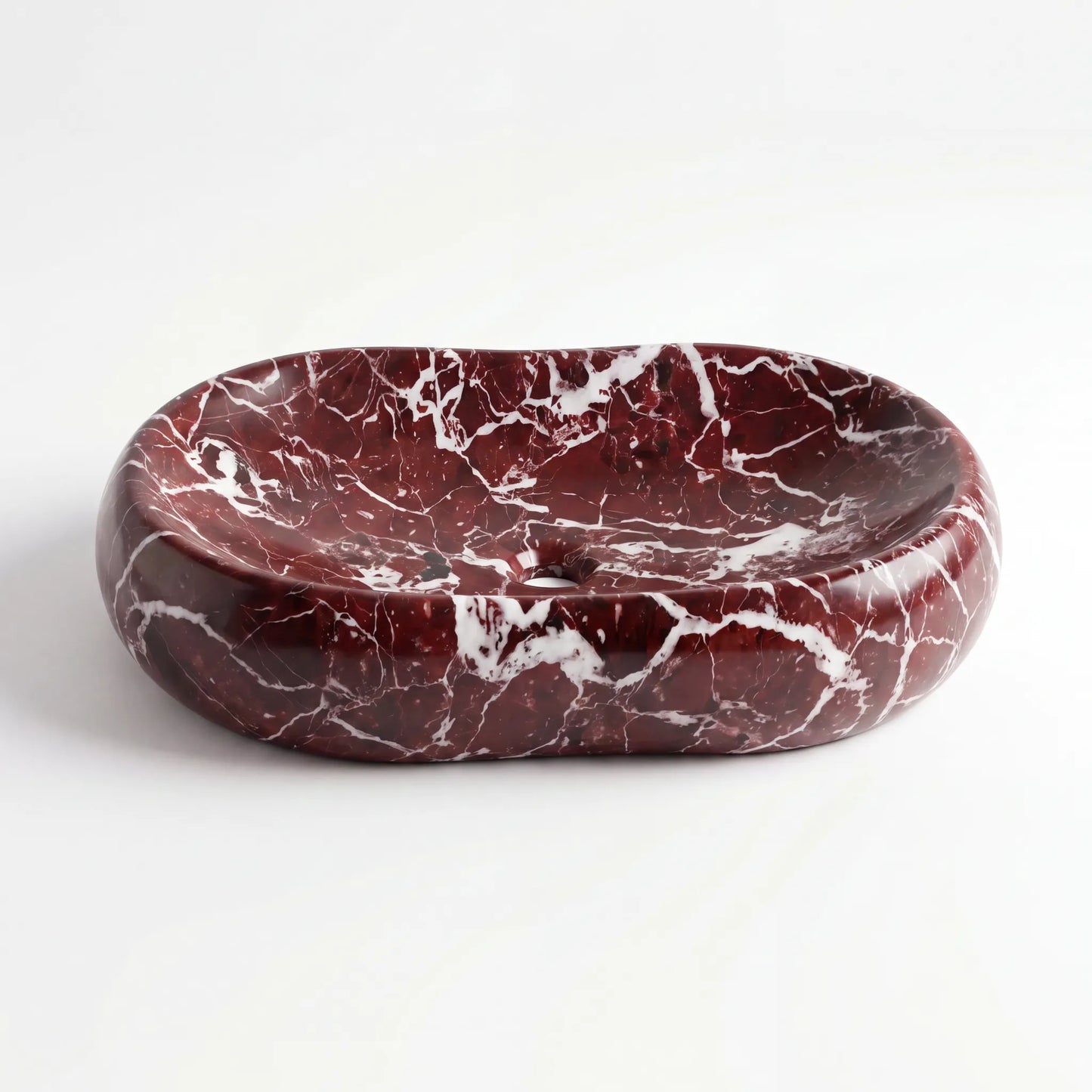 RMD-098  Round Rosso Levanto Vessel Sink Basin