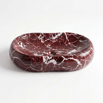 RMD-098  Round Rosso Levanto Vessel Sink Basin