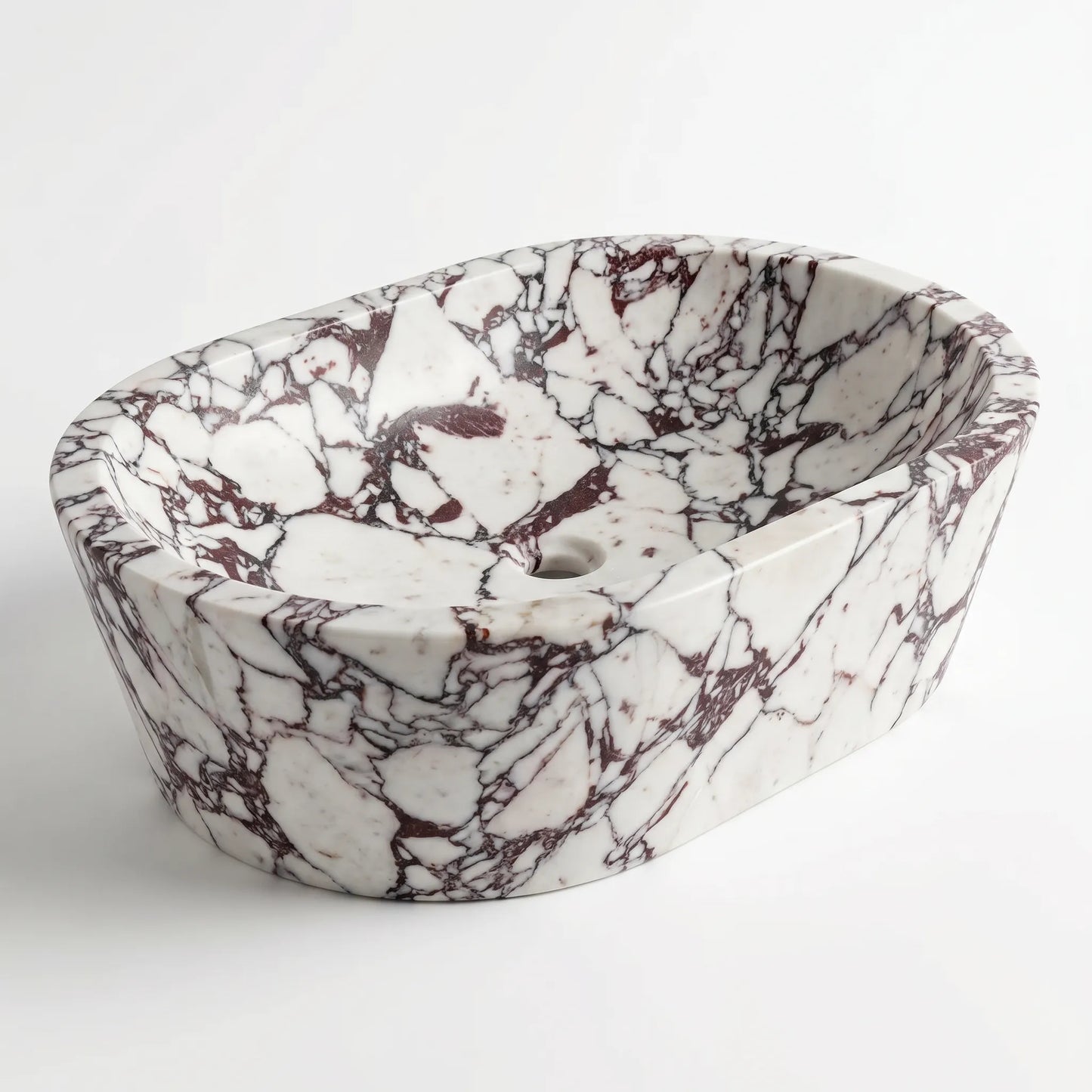 RMD-100  Round Calacatta Viola Vessel Sink Basin