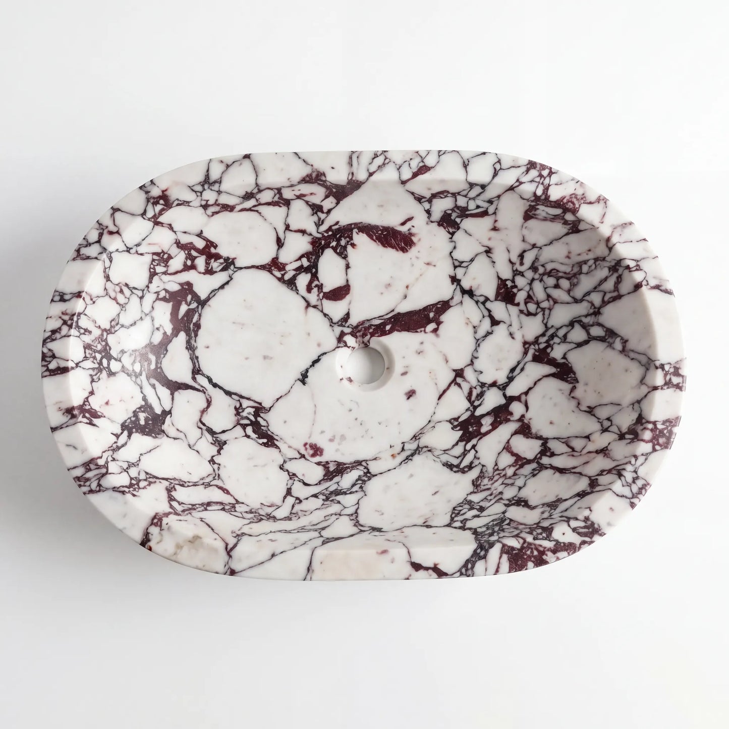 RMD-100  Round Calacatta Viola Vessel Sink Basin