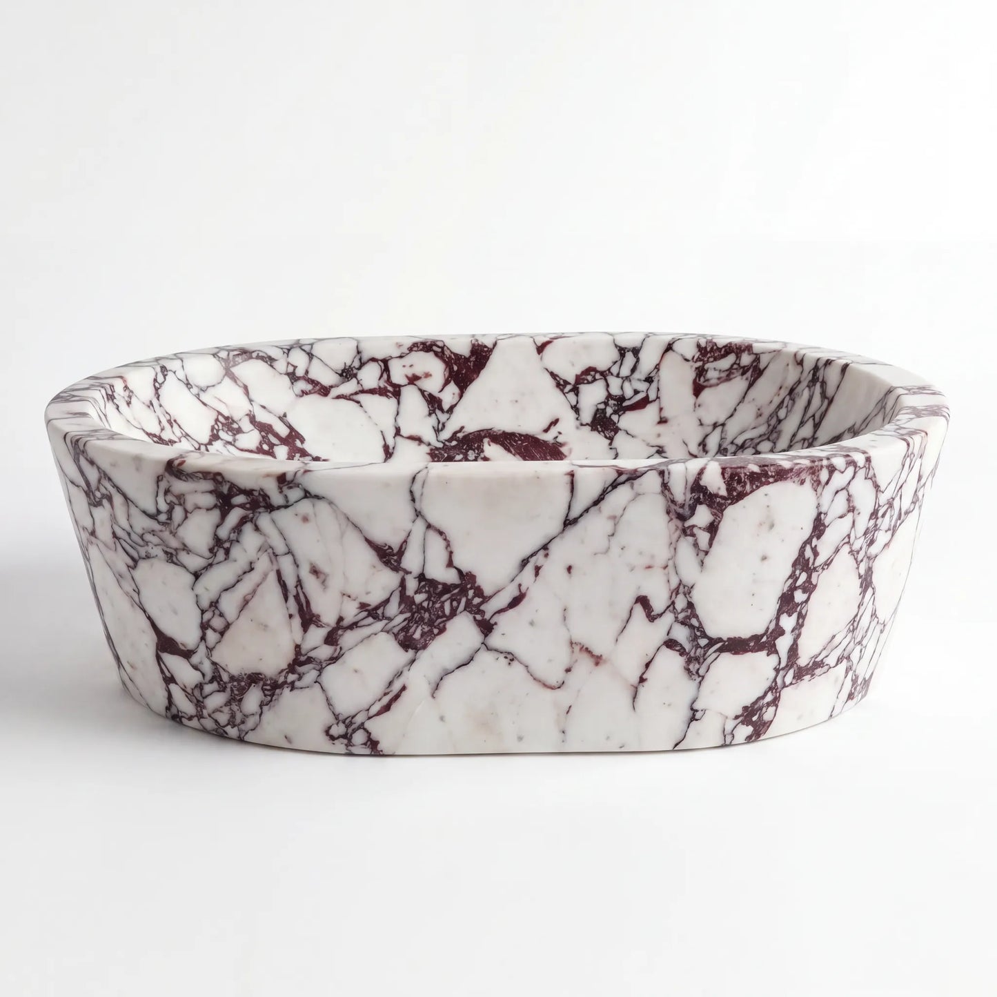 RMD-100  Round Calacatta Viola Vessel Sink Basin