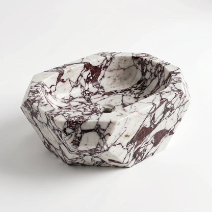 RMD-103  Round Calacatta Viola Vessel Sink Basin