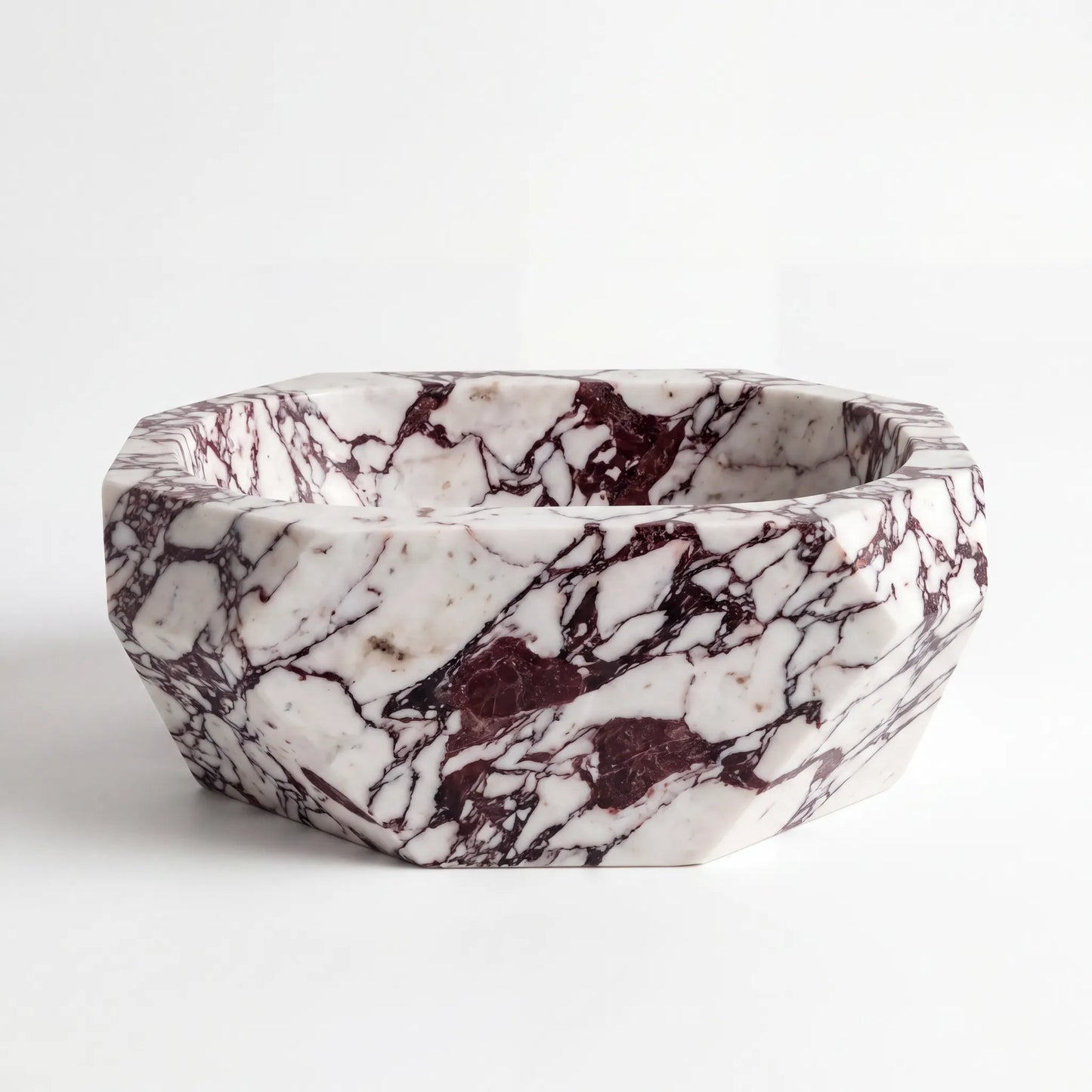RMD-103  Round Calacatta Viola Vessel Sink Basin