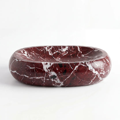 RMD-109 Oval Rosso Levanto Vessel Sink Basin