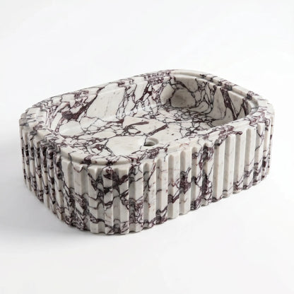 RMD-110  Round Calacatta Viola Vessel Sink Basin