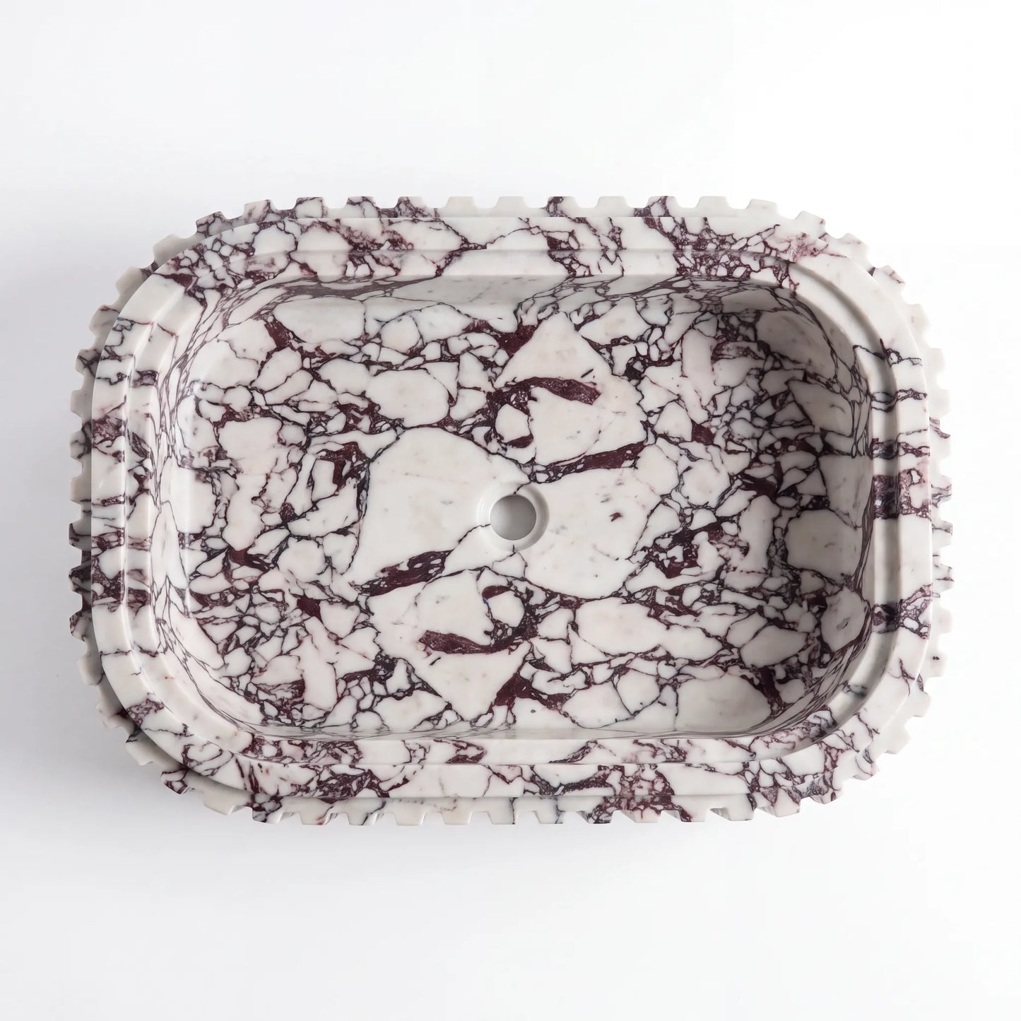 RMD-110  Round Calacatta Viola Vessel Sink Basin