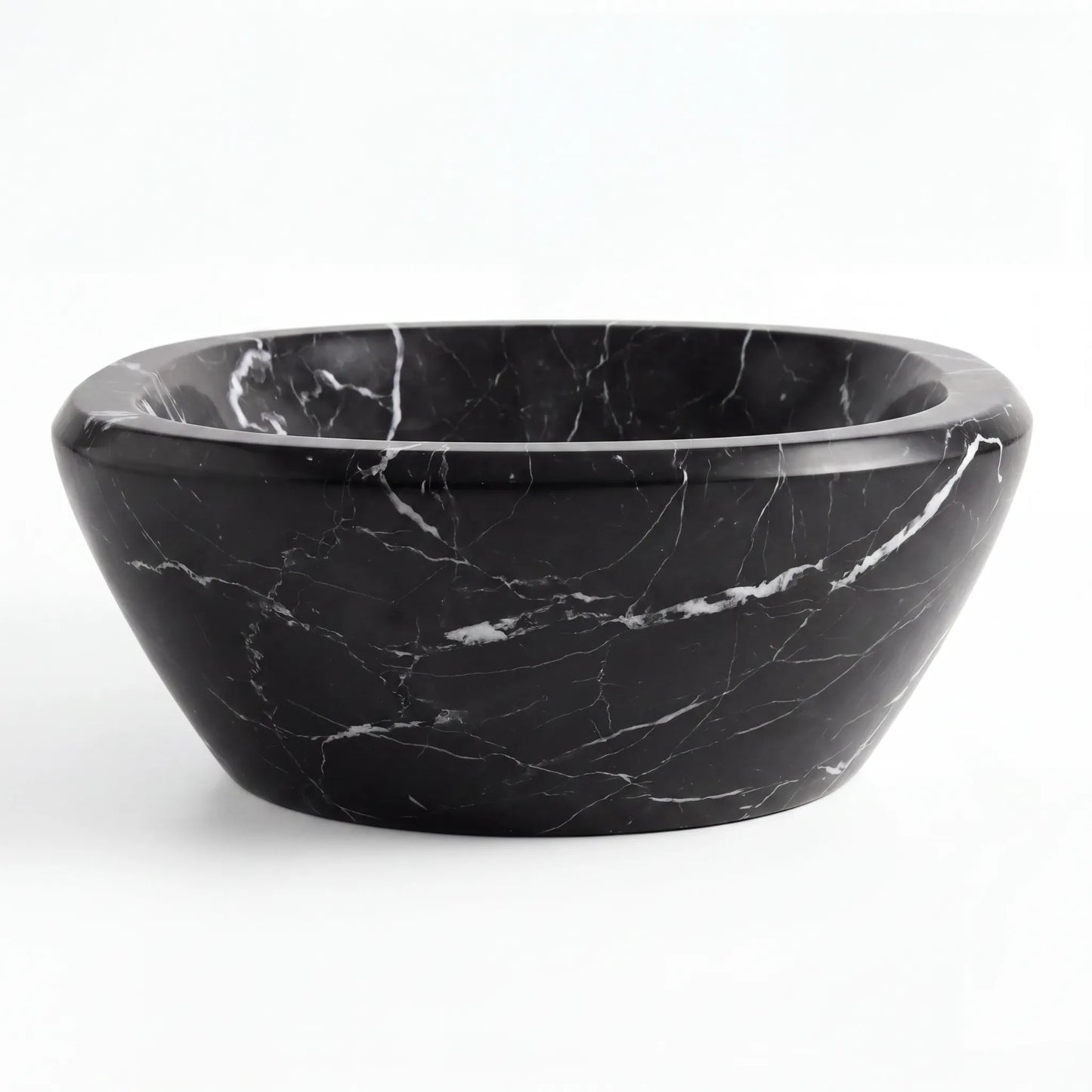 RMD-114 Oval Nero Marquina Vessel Sink Basin
