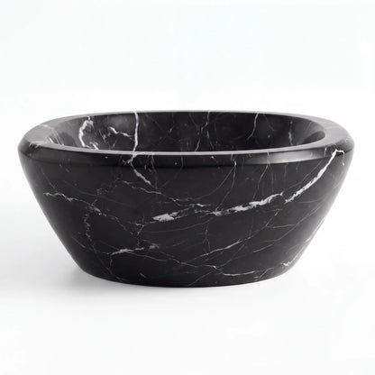 RMD-114 Oval Nero Marquina Vessel Sink Basin