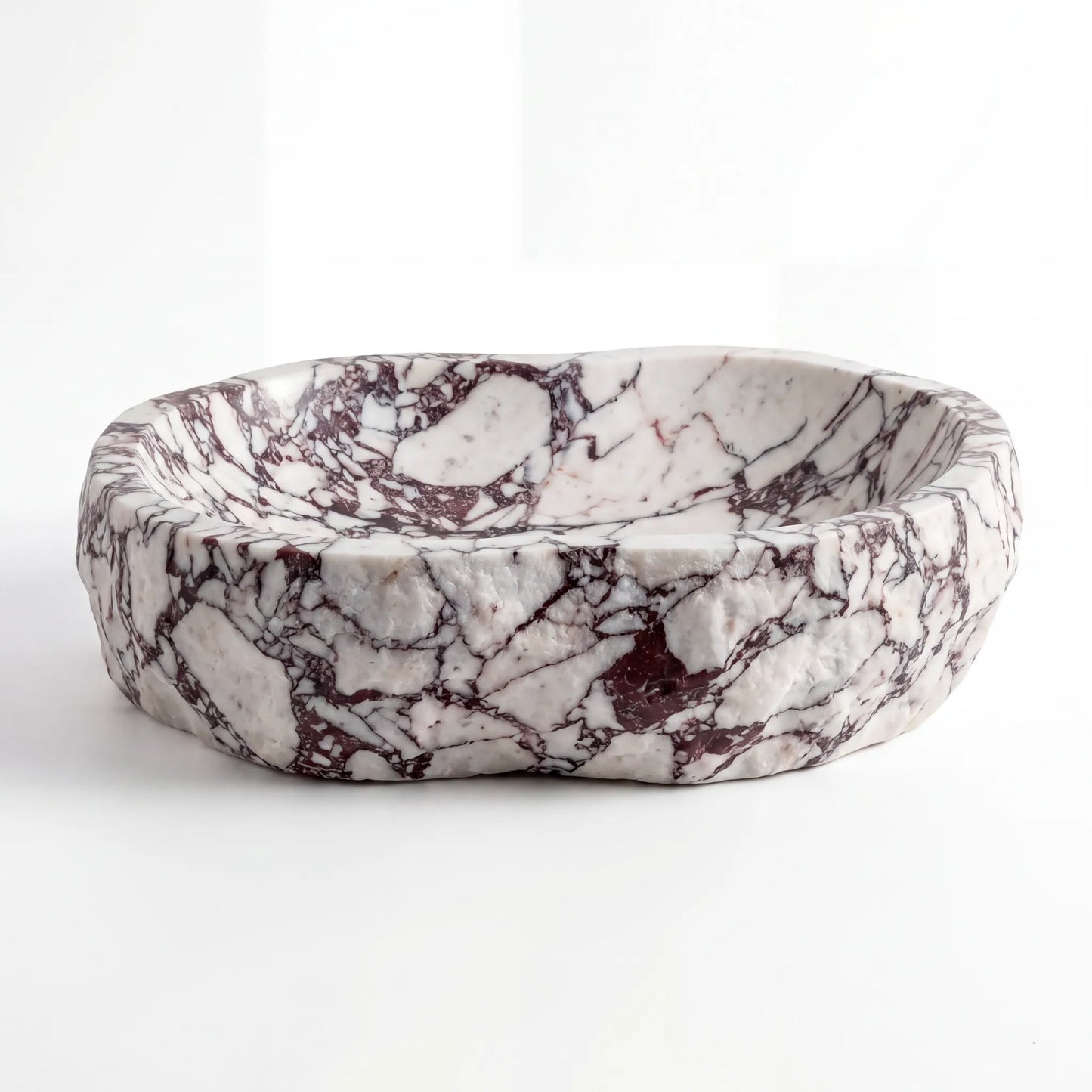 RMD-115  Round Calacatta Viola Vessel Sink Basin