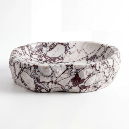 RMD-115  Round Calacatta Viola Vessel Sink Basin