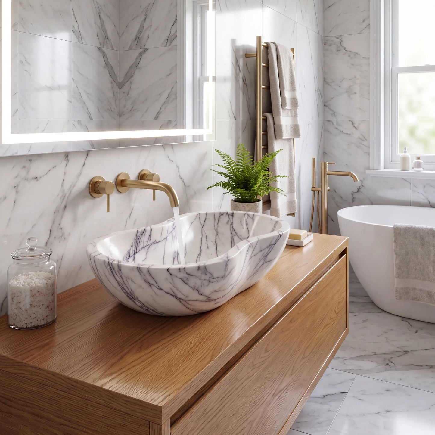 RMD-117  Oval Lilac Vessel Sink Basin