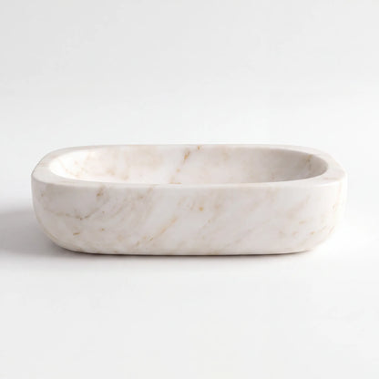 RMD-118 Round Cream and Bej Marble Vessel Sink Basin