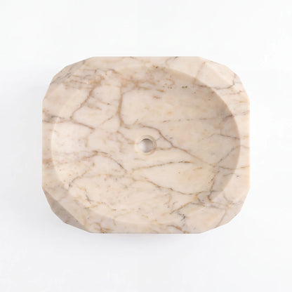 RMD-119 Round Calacatta Gold Vessel Sink Basin