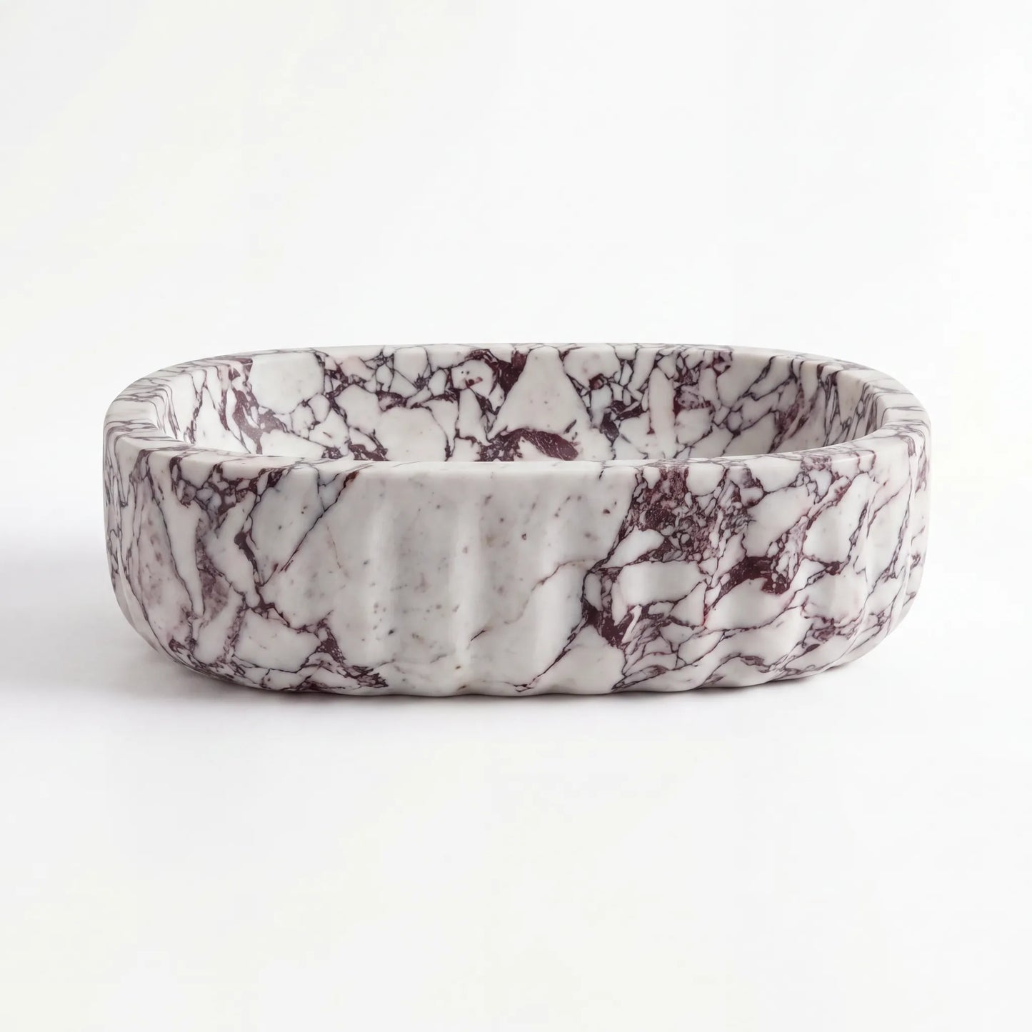 RMD-120  Rectangle Calacatta viola Vessel Sink Basin