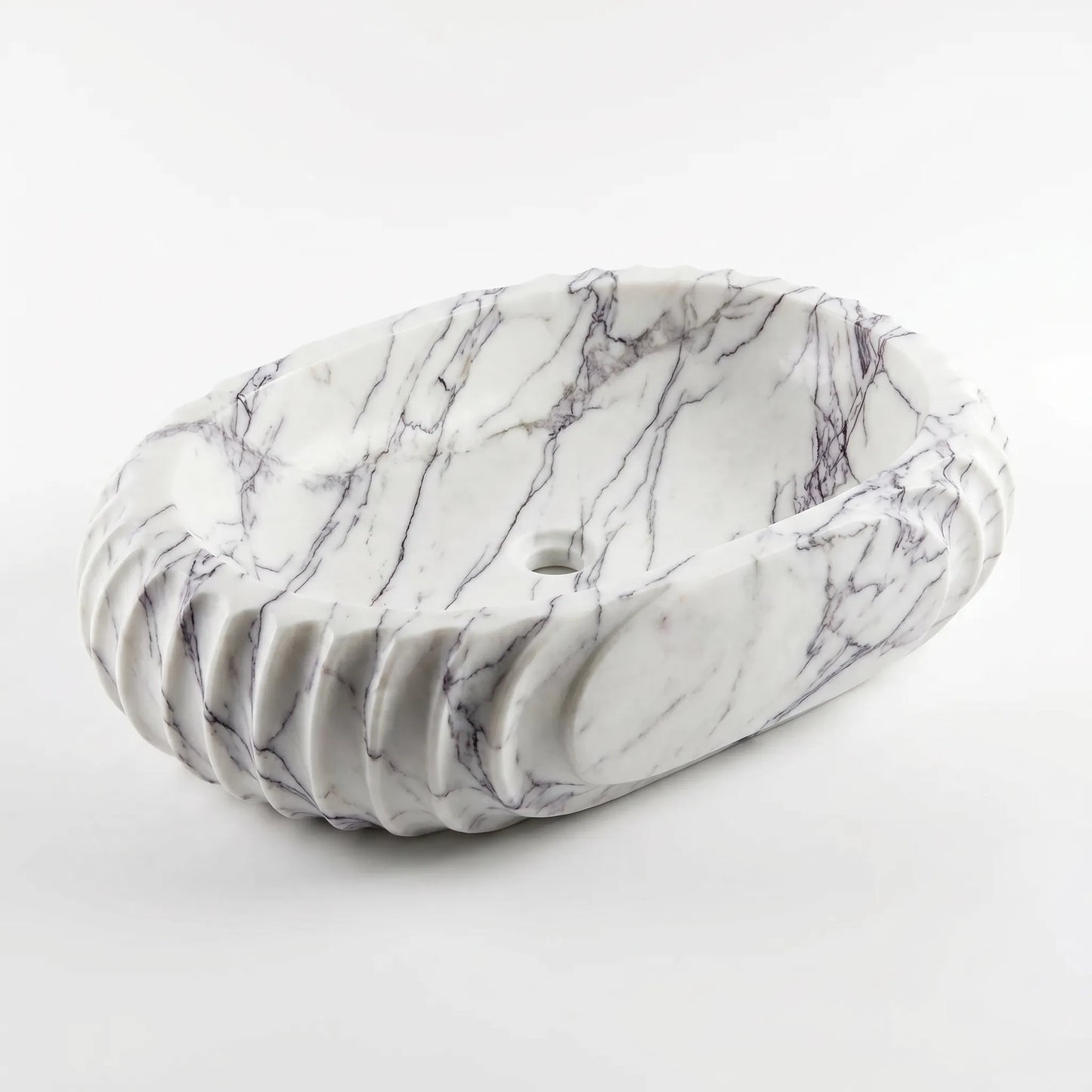 RMD-123  Round Lilac Vessel Sink Basin