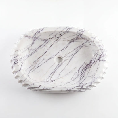 RMD-123  Round Lilac Vessel Sink Basin