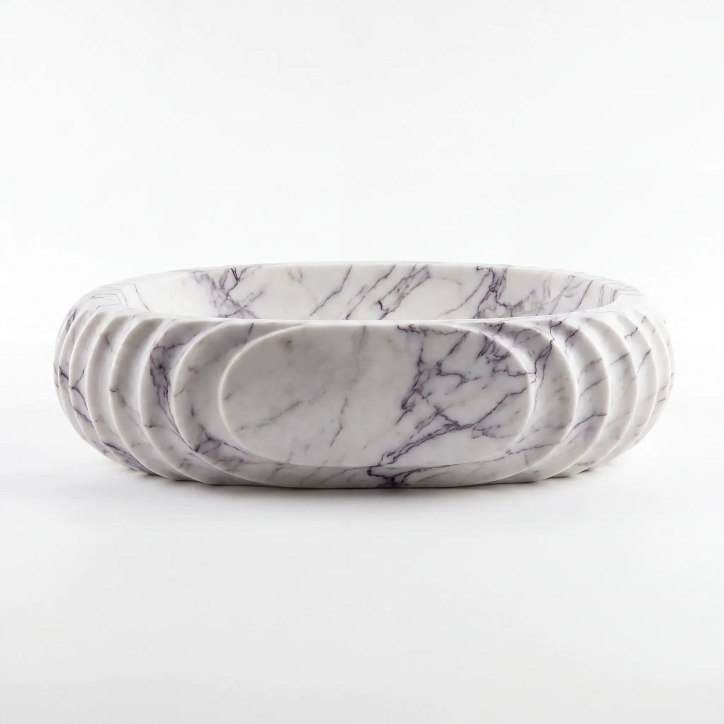 RMD-123  Round Lilac Vessel Sink Basin