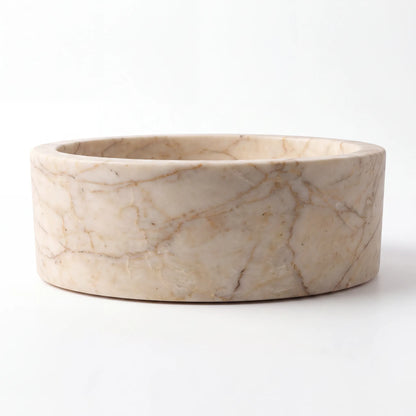 RMD-126 Round Calacatta Gold Vessel Sink Basin