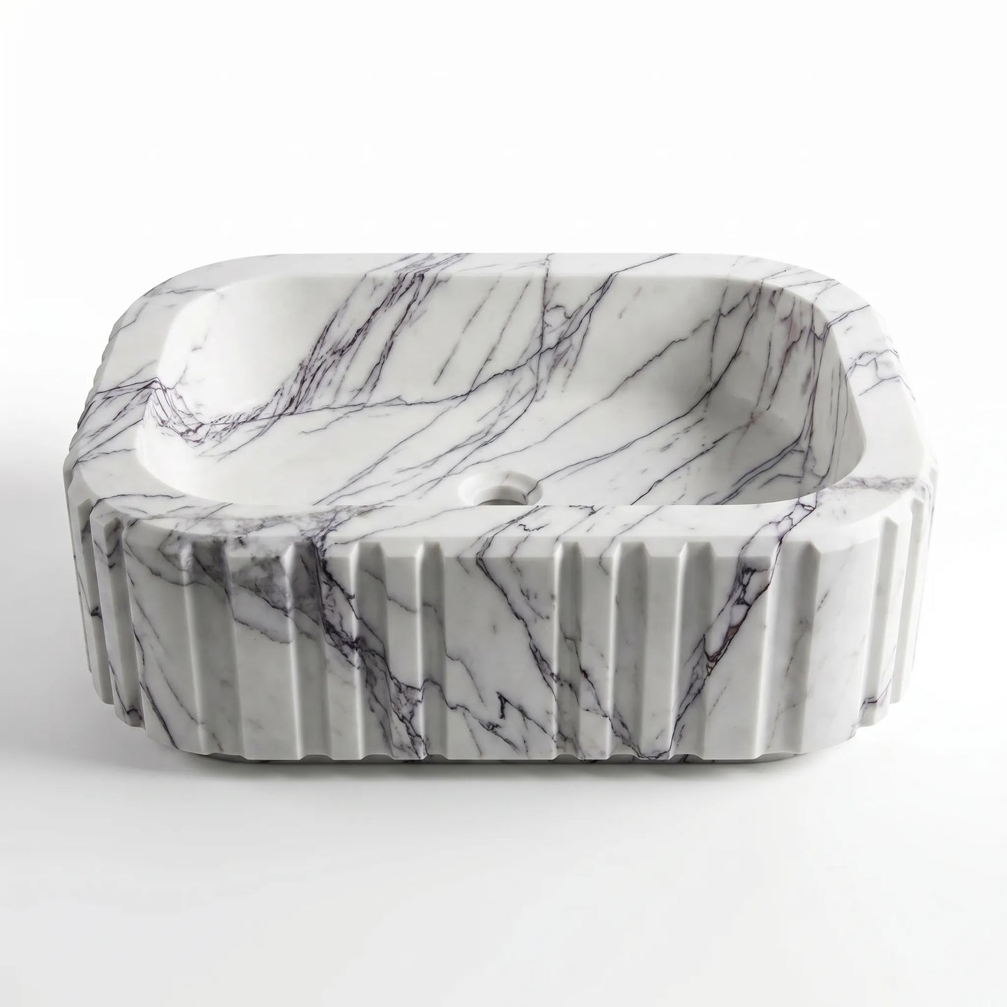 RMD-129 Square Lilac Vessel Sink Basin