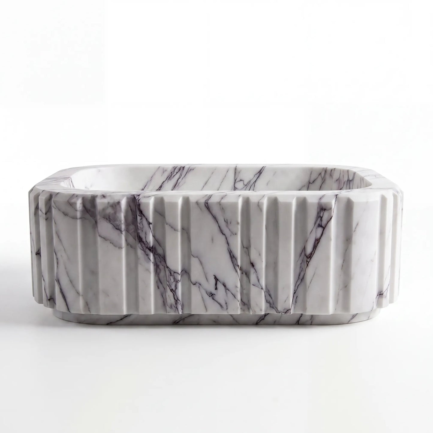 RMD-129 Square Lilac Vessel Sink Basin