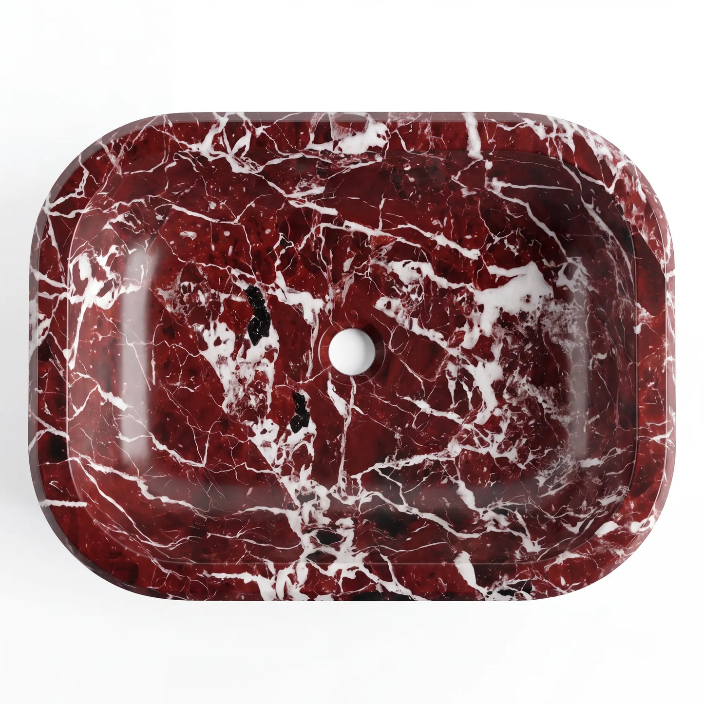 RMD-131 Oval Rosso Levanto Vessel Sink Basin