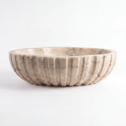 RMD-132 Round Calacatta Gold Vessel Sink Basin