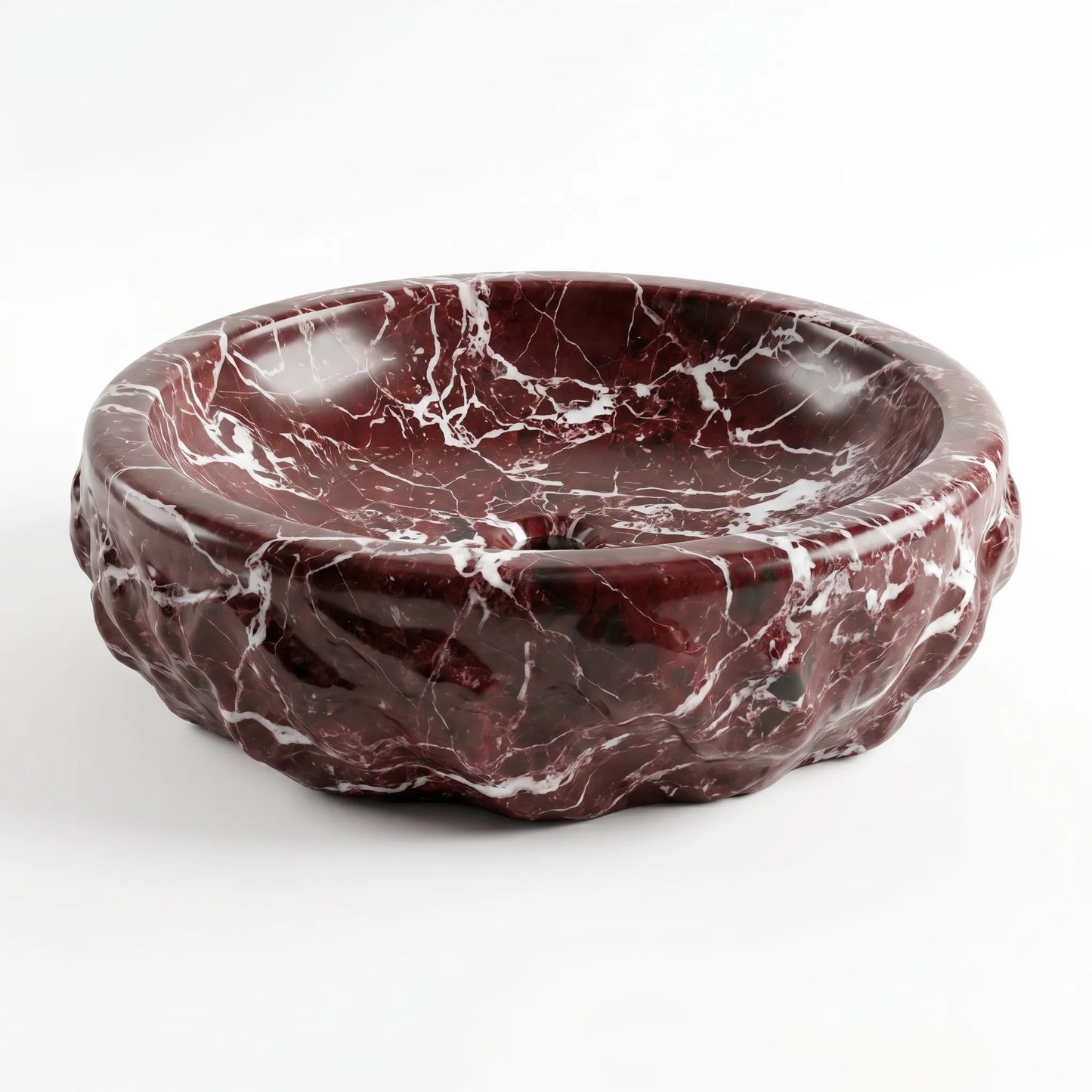 RMD-137 Oval Rosso Levanto Vessel Sink Basin