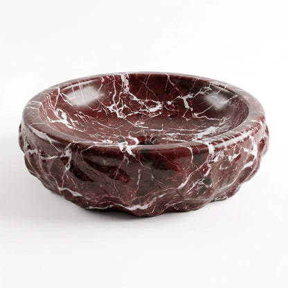 RMD-137 Oval Rosso Levanto Vessel Sink Basin