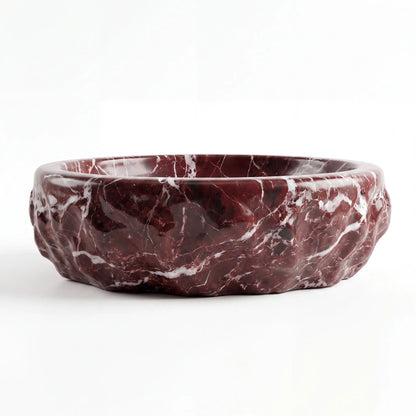 RMD-137 Oval Rosso Levanto Vessel Sink Basin