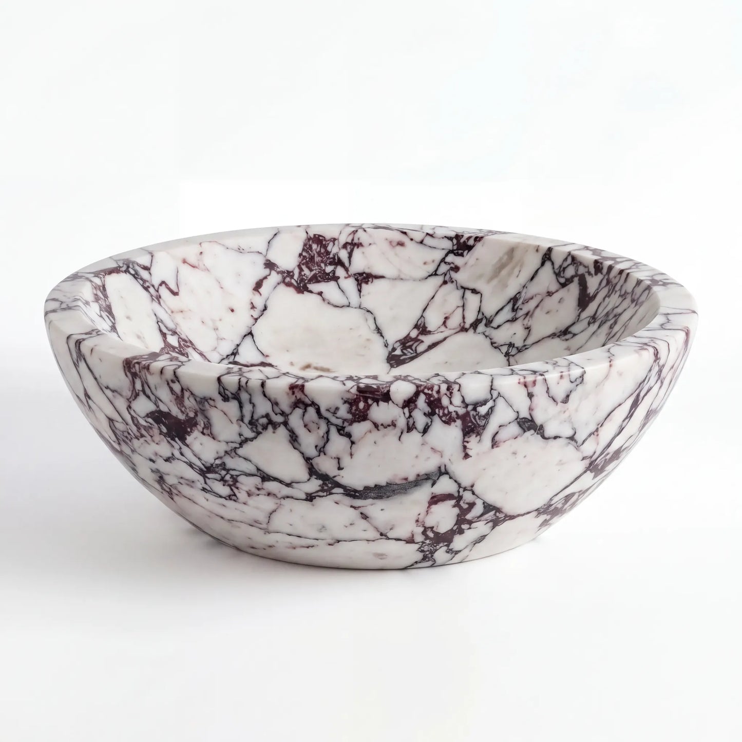 RMD-140 Round Calacatta viola Vessel Sink Basin