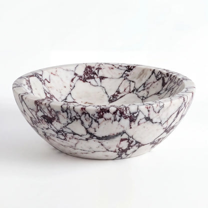 RMD-140 Round Calacatta viola Vessel Sink Basin