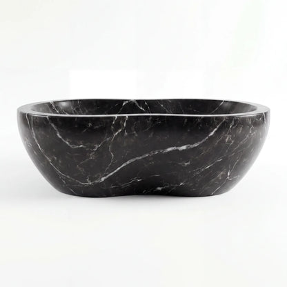 RMD-143 Round Nero Marquina Vessel Sink Basin