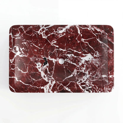 RMD-148 Oval Rosso Levanto Vessel Sink Basin