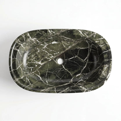 RMD-149 Round Green Marble Vessel Sink Basin