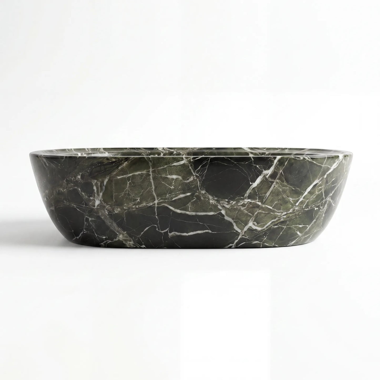 RMD-149 Round Green Marble Vessel Sink Basin