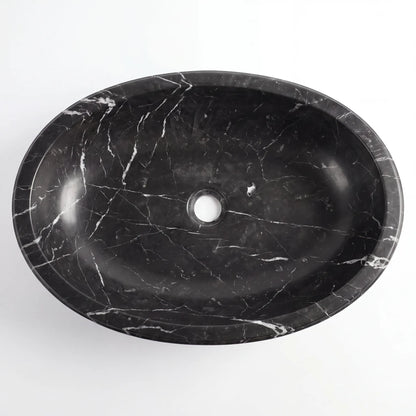 RMD-151 Round Nero Marquina Vessel Sink Basin