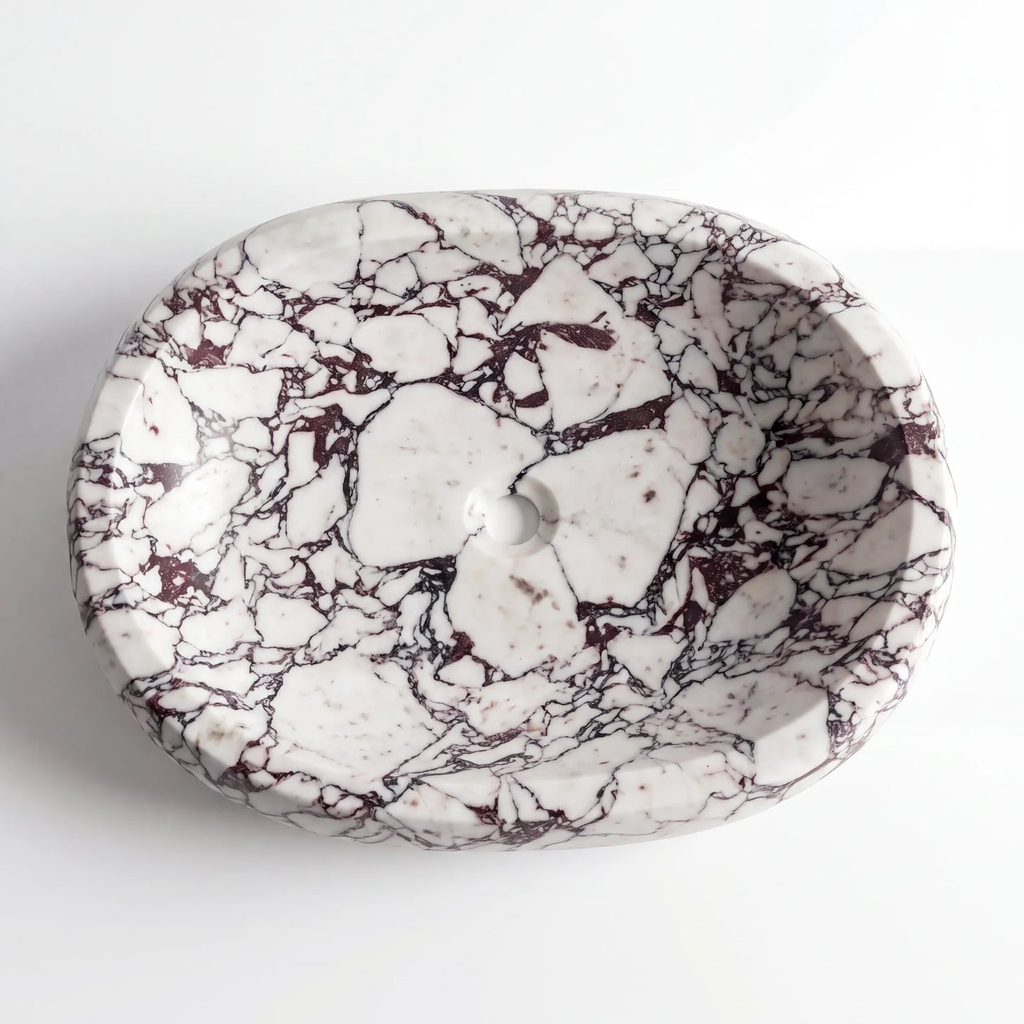 RMD-152  Square Calacatta viola Vessel Sink Basin