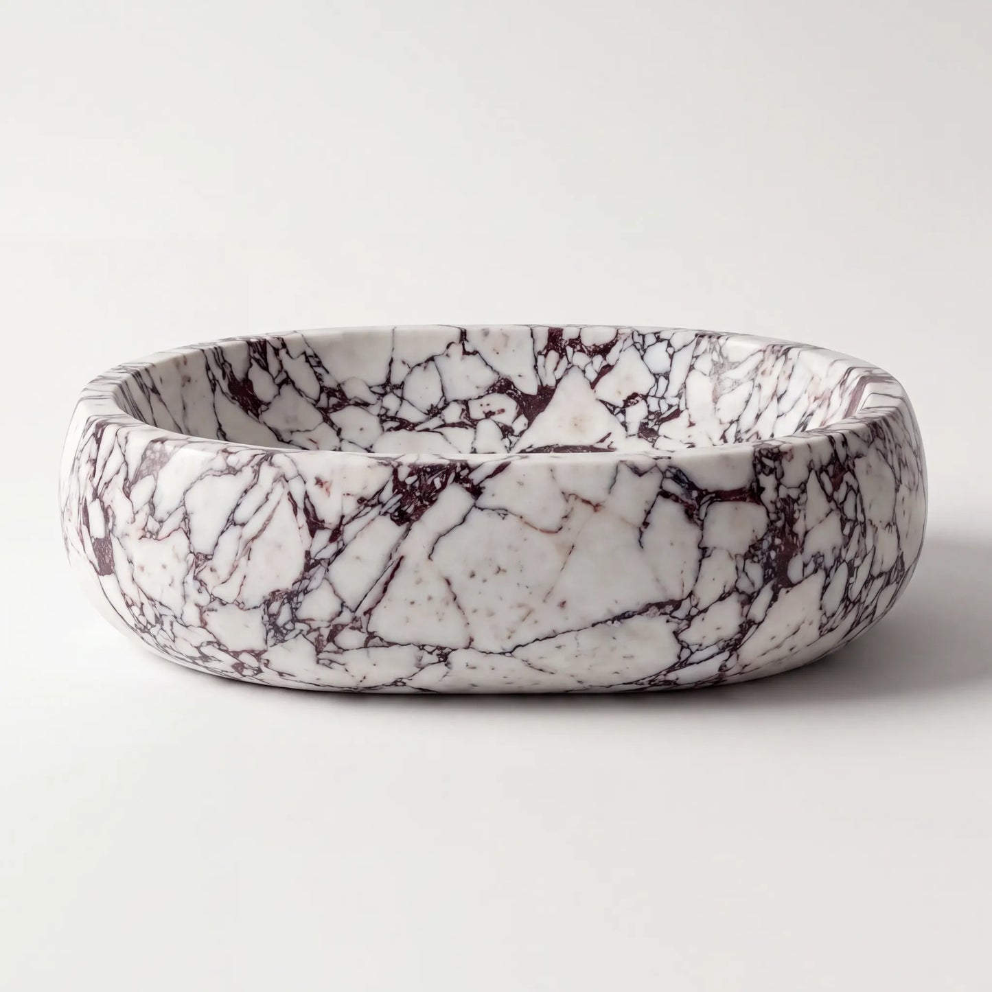 RMD-152  Square Calacatta viola Vessel Sink Basin
