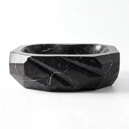 RMD-154 Rectangle Nero Marquina Vessel Sink Basin