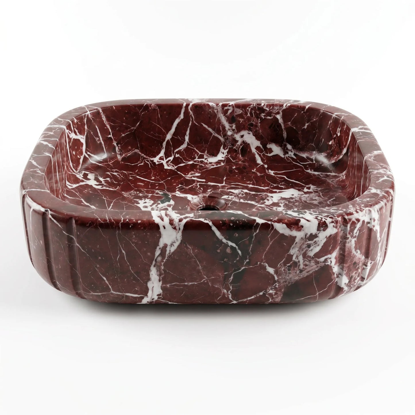 RMD-155 Oval Rosso Levanto Vessel Sink Basin