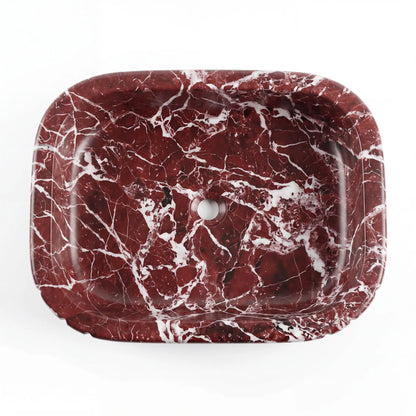RMD-155 Oval Rosso Levanto Vessel Sink Basin