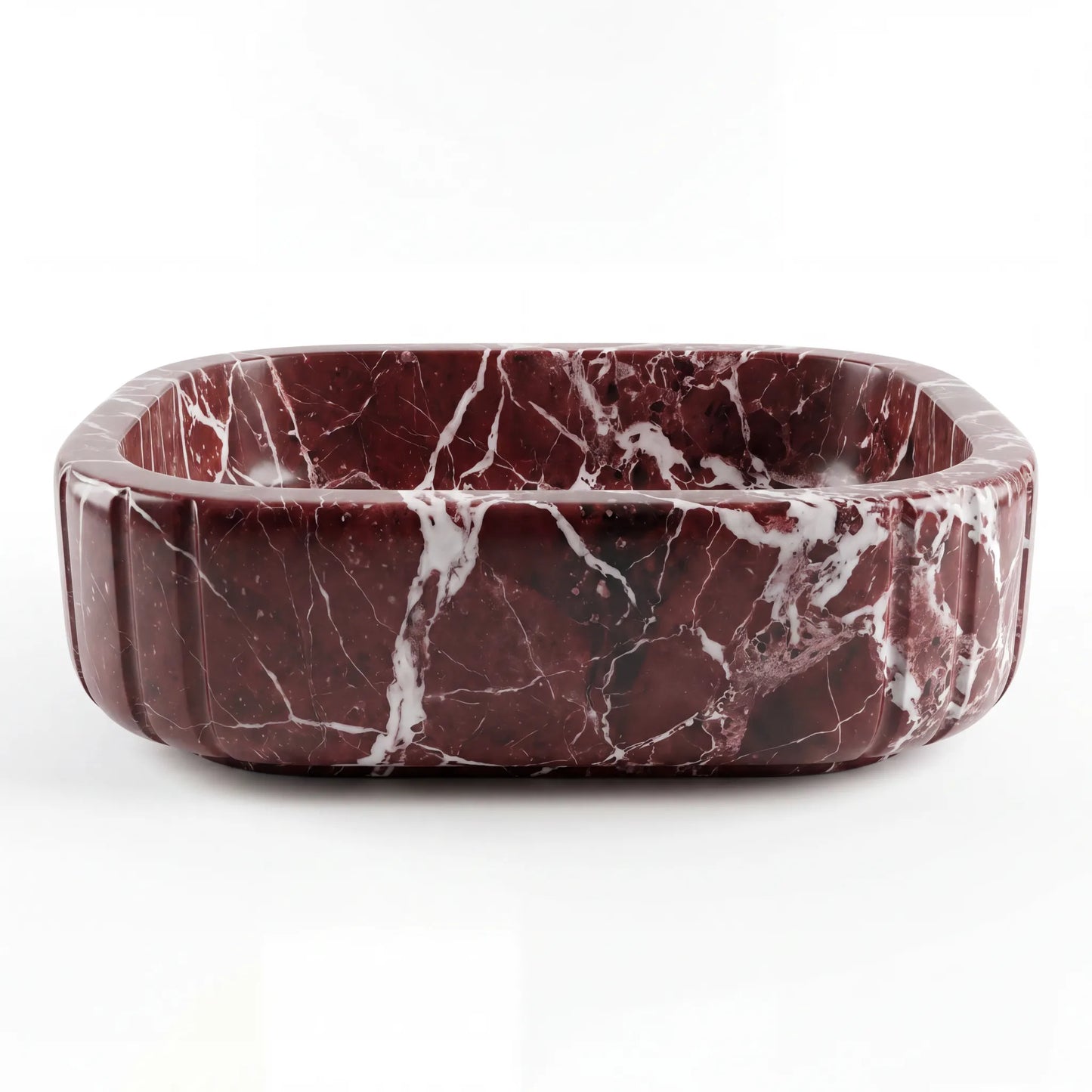 RMD-155 Oval Rosso Levanto Vessel Sink Basin