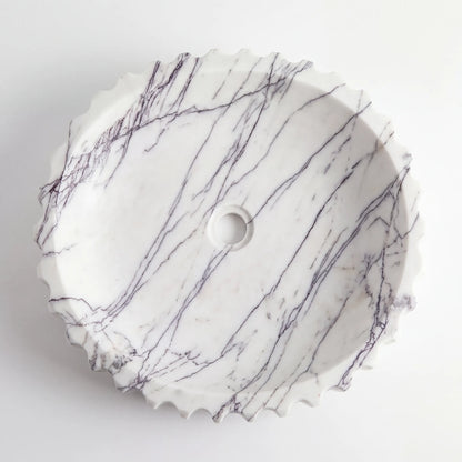 RMD-158  Square Lilac Vessel Sink Basin