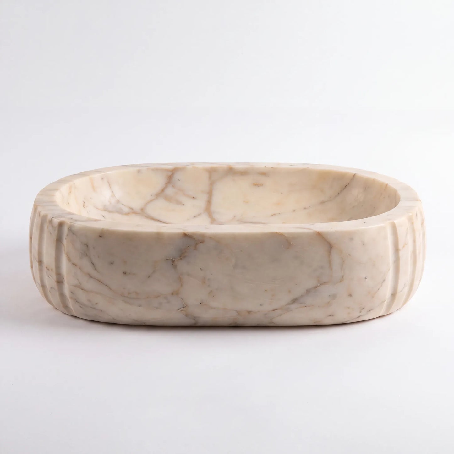 RMD-159 Round Calacatta Gold Vessel Sink Basin