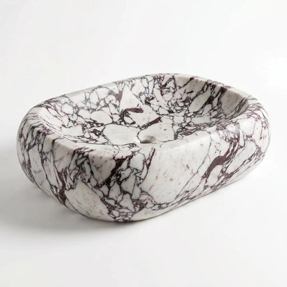 RMD-160 Round Calacatta viola Vessel Sink Basin