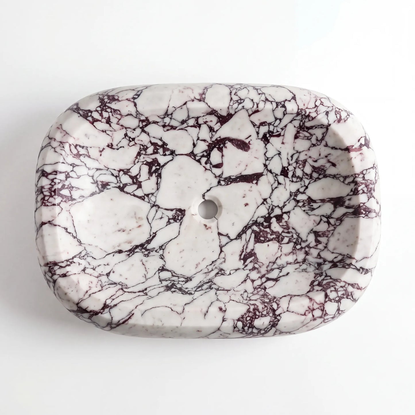 RMD-160 Round Calacatta viola Vessel Sink Basin