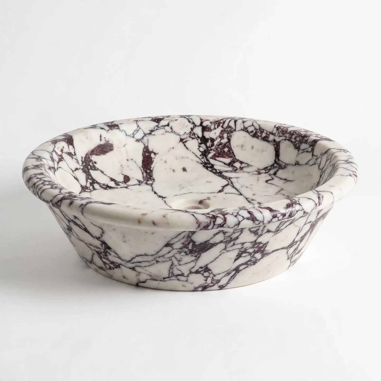 RMD-165  Round Calacatta viola Vessel Sink Basin