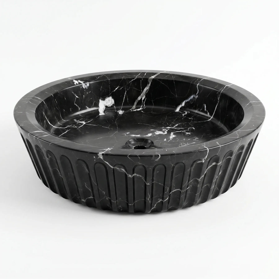 RMD-170 Rectangle Nero Marquina Vessel Sink Basin