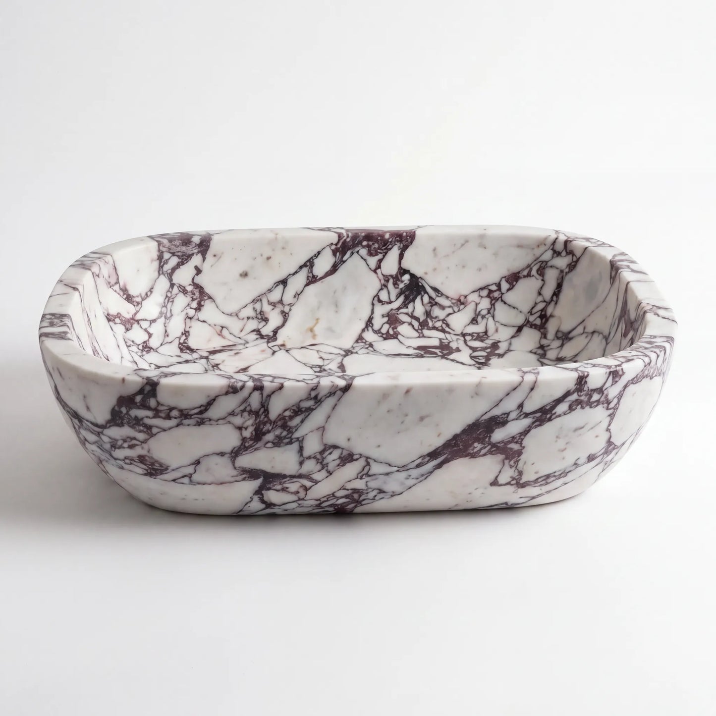 RMD-171  Square Calacatta viola Vessel Sink Basin